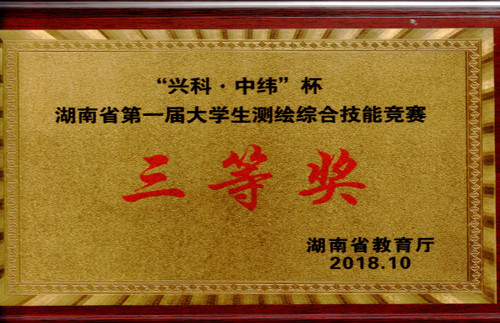 2018测绘技能大赛三等奖